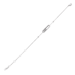 Bracelet Ligne MESSIKA "Baby Move Pavé" en or blanc et diamants - Castafiore