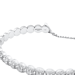 Bracelet Ligne MESSIKA "Joy Diamond Halo" en or blanc et diamants - Castafiore
