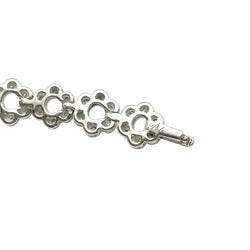 Bracelet Ligne POLI en or blanc et diamants - Castafiore