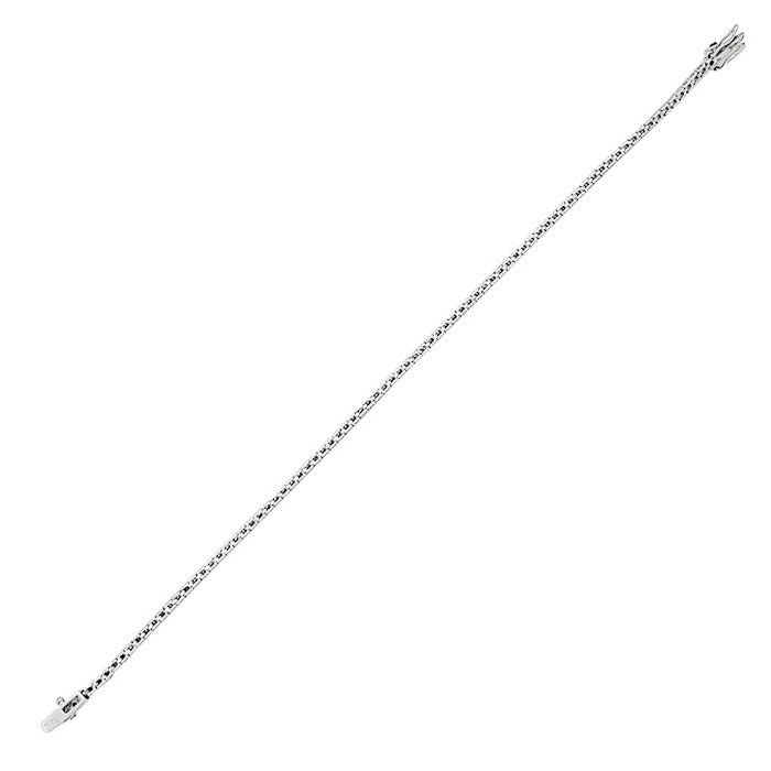 Bracelet Ligne tennis en or blanc diamants. - Castafiore