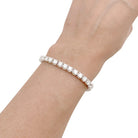 Bracelet ligne Tennis en or blanc et diamants - Castafiore