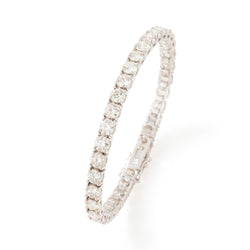 Bracelet Ligne tennis en or blanc et diamants - Castafiore
