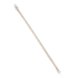 Bracelet Ligne tennis en or blanc et diamants - Castafiore