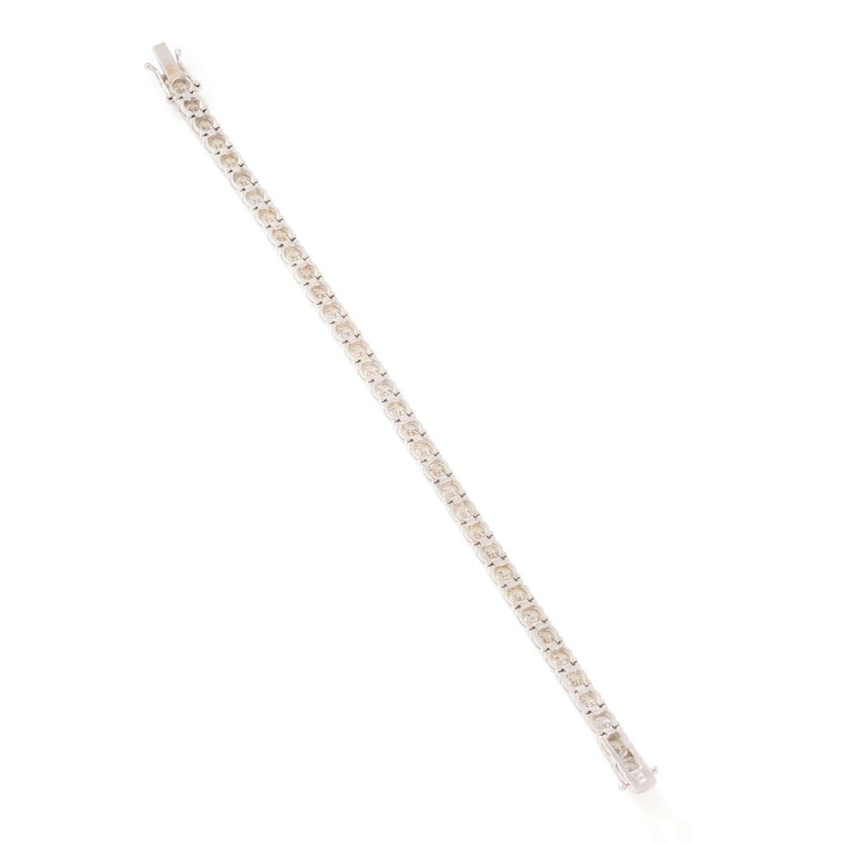 Bracelet Ligne tennis en or blanc et diamants - Castafiore