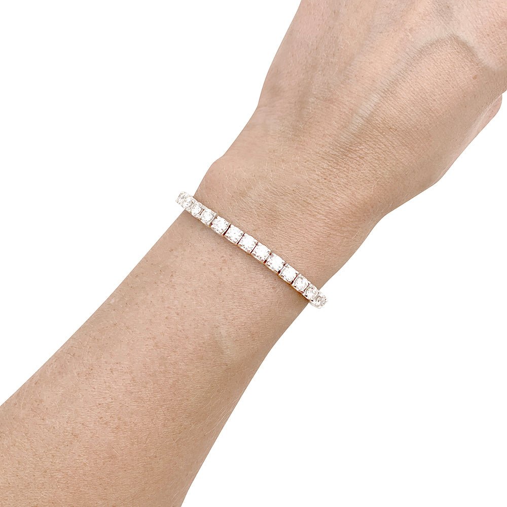 Bracelet ligne Tennis en or blanc et diamants - Castafiore