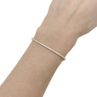 Bracelet Ligne tennis en or jaune et diamants - Castafiore