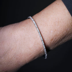 Bracelet Lignes en or blanc et diamants - Castafiore