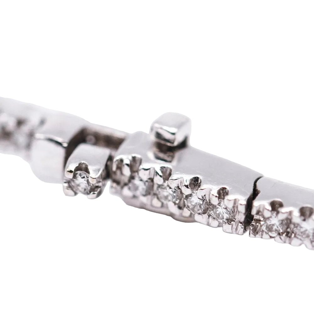 Bracelet Lignes en or blanc et diamants - Castafiore