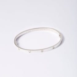 Bracelet "Love" CARTIER en or gris, petit modèle, 10 diamants - Castafiore