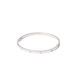 Bracelet "Love" CARTIER en or gris, petit modèle, 10 diamants - Castafiore