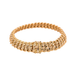 Bracelet Maille Amériaince Or rose - Castafiore
