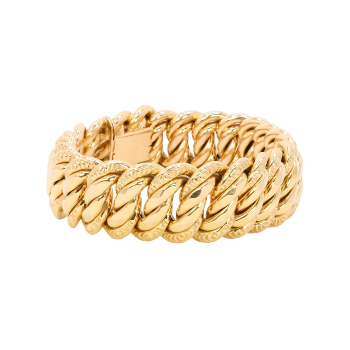 Bracelet Maille américaine en or jaune - Castafiore