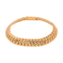 Bracelet Maille américaine en or rose - Castafiore