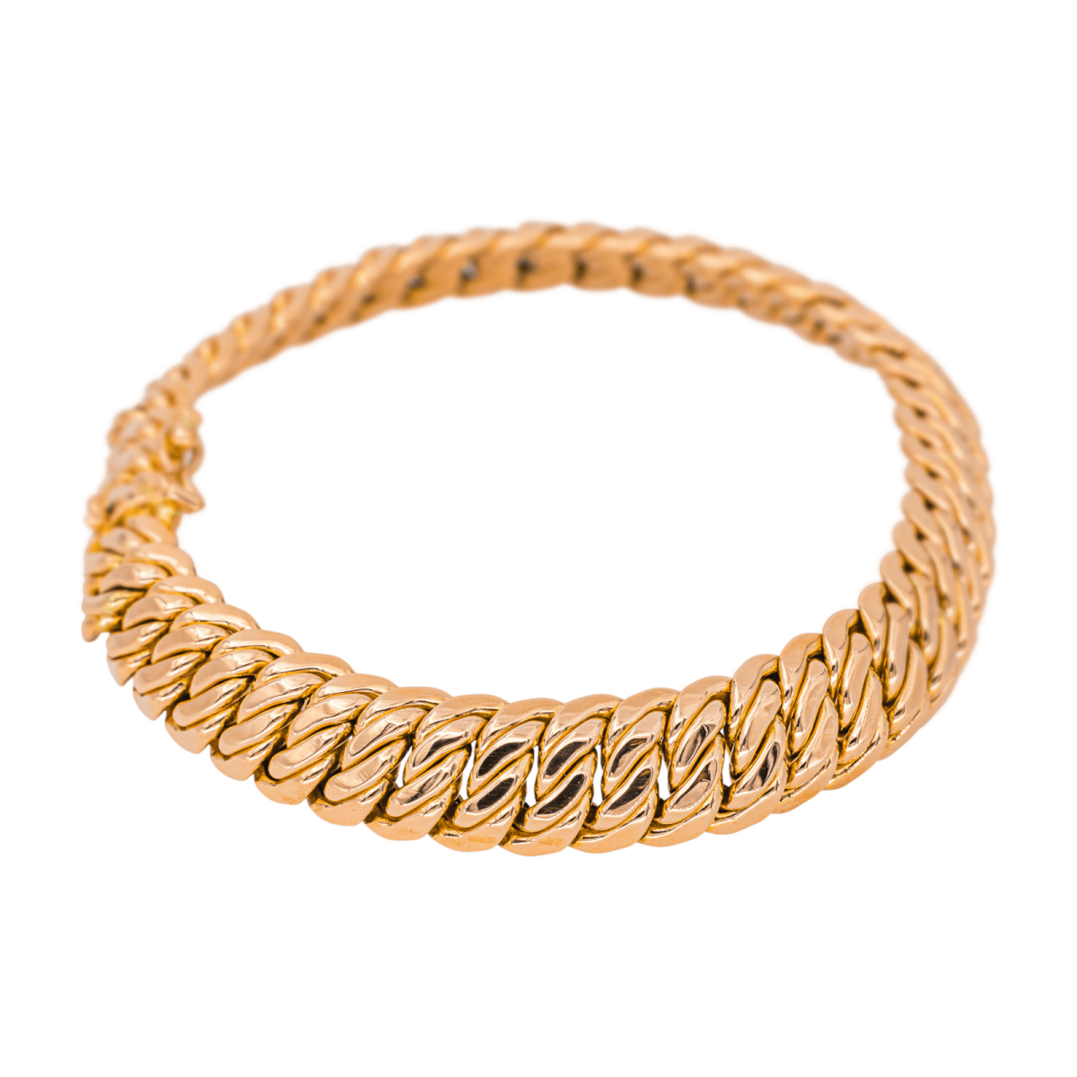 Bracelet Maille américaine en or rose - Castafiore