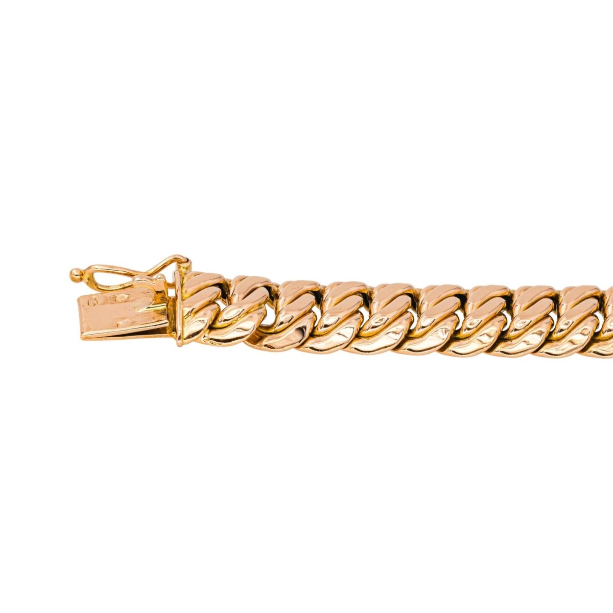 Bracelet Maille américaine en or rose - Castafiore