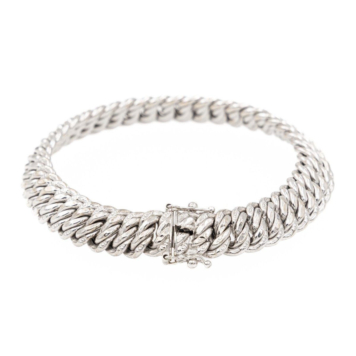 Bracelet Maille américaine Or blanc - Castafiore