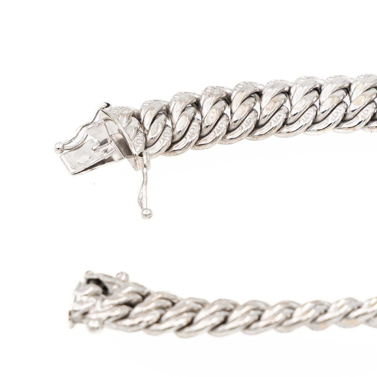 Bracelet Maille américaine Or blanc - Castafiore