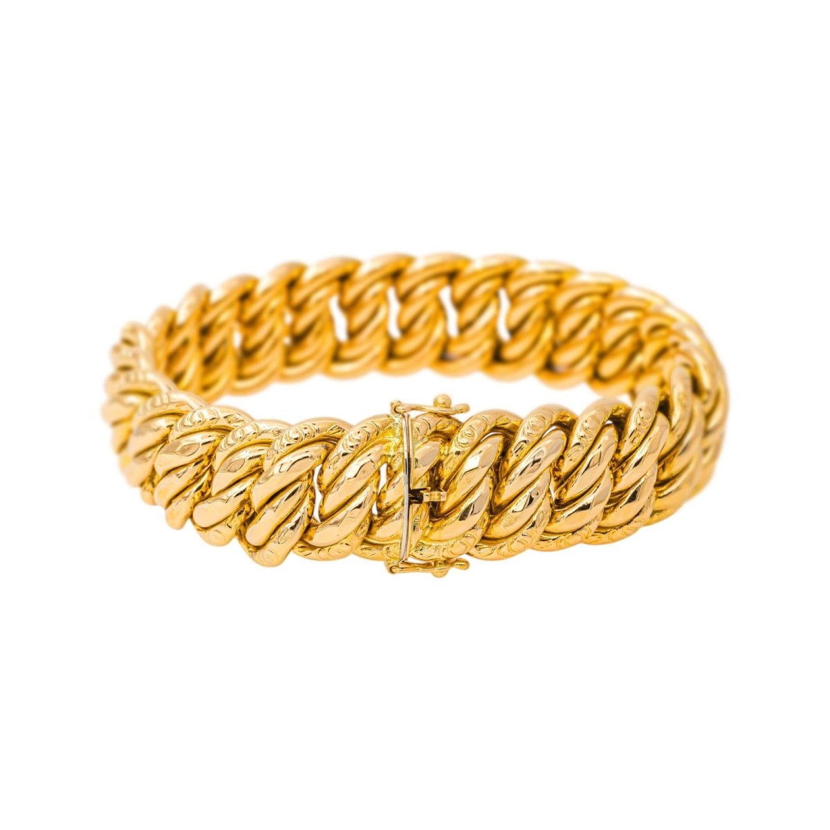 Bracelet maille Américaine Or jaune - Castafiore