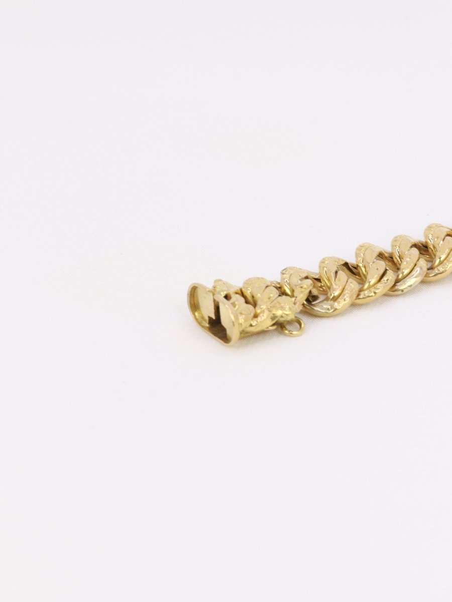 Bracelet maille américaine or jaune 1,2 cm - Castafiore