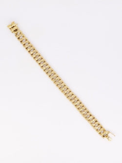 Bracelet maille américaine or jaune 1,2 cm - Castafiore