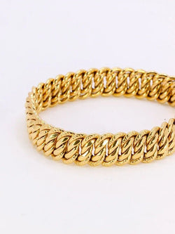 Bracelet maille américaine or jaune 1.3 cm - Castafiore