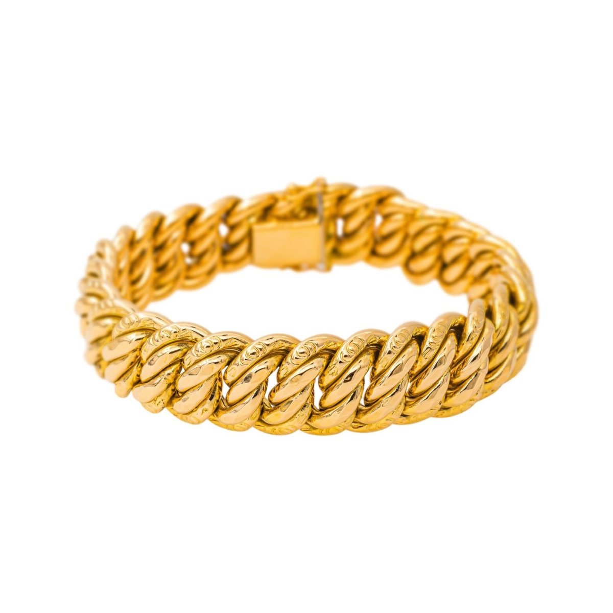 Bracelet maille Américaine Or jaune - Castafiore