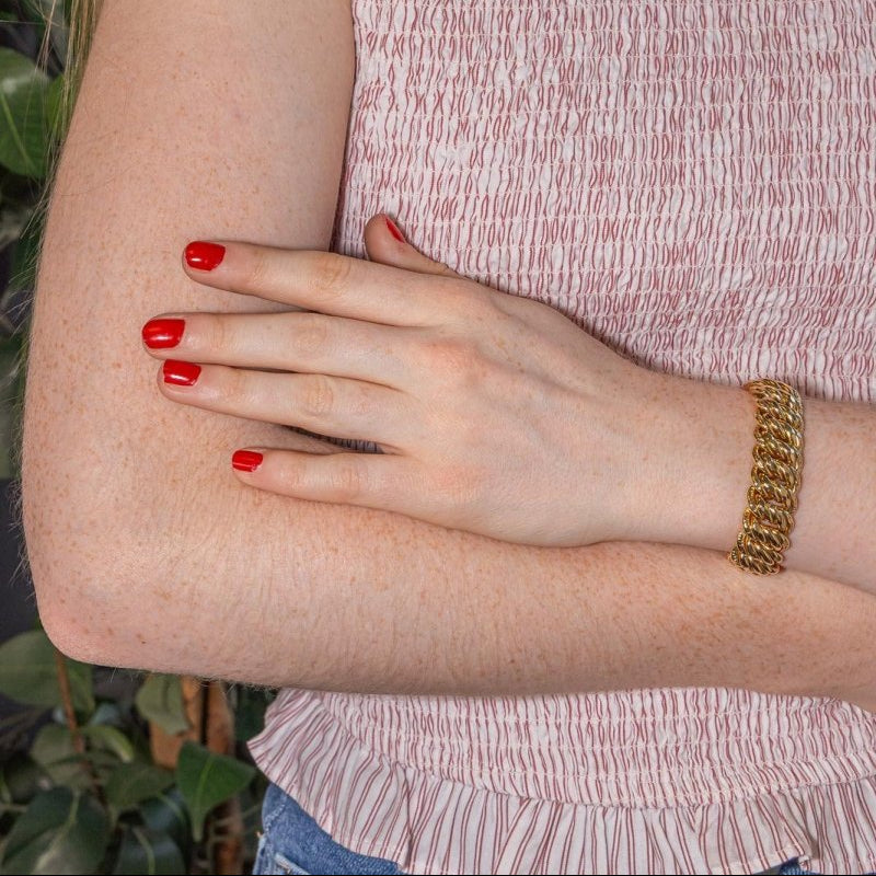 Bracelet Maille américaine Or jaune - Castafiore