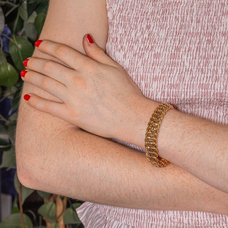 Bracelet Maille américaine Or jaune - Castafiore