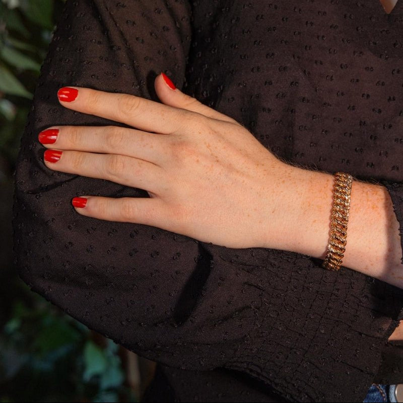 Bracelet Maille Américaine Or rose - Castafiore