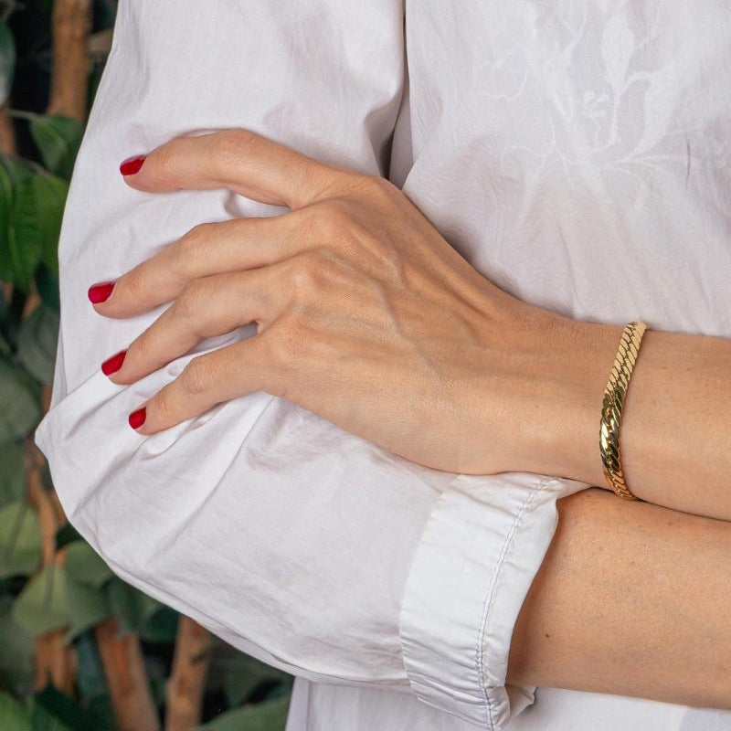 Bracelet Maille Anglaise Or jaune - Castafiore