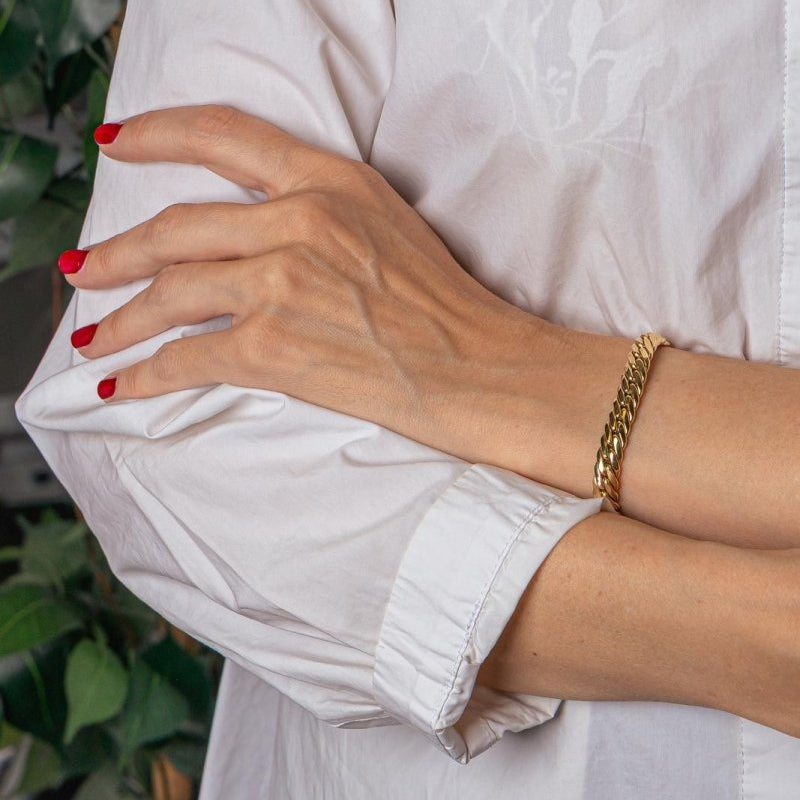 Bracelet maille Anglaise Or jaune - Castafiore