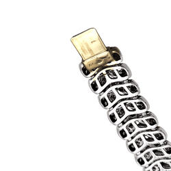 Bracelet Maille ARFAN en or blanc et diamants - Castafiore