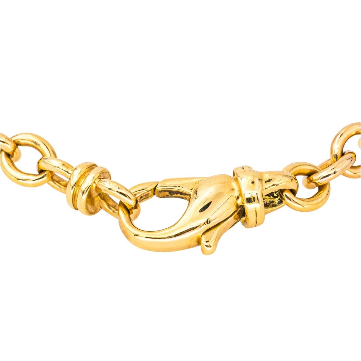 Bracelet Maille BULGARI en or jaune et onyx - Castafiore