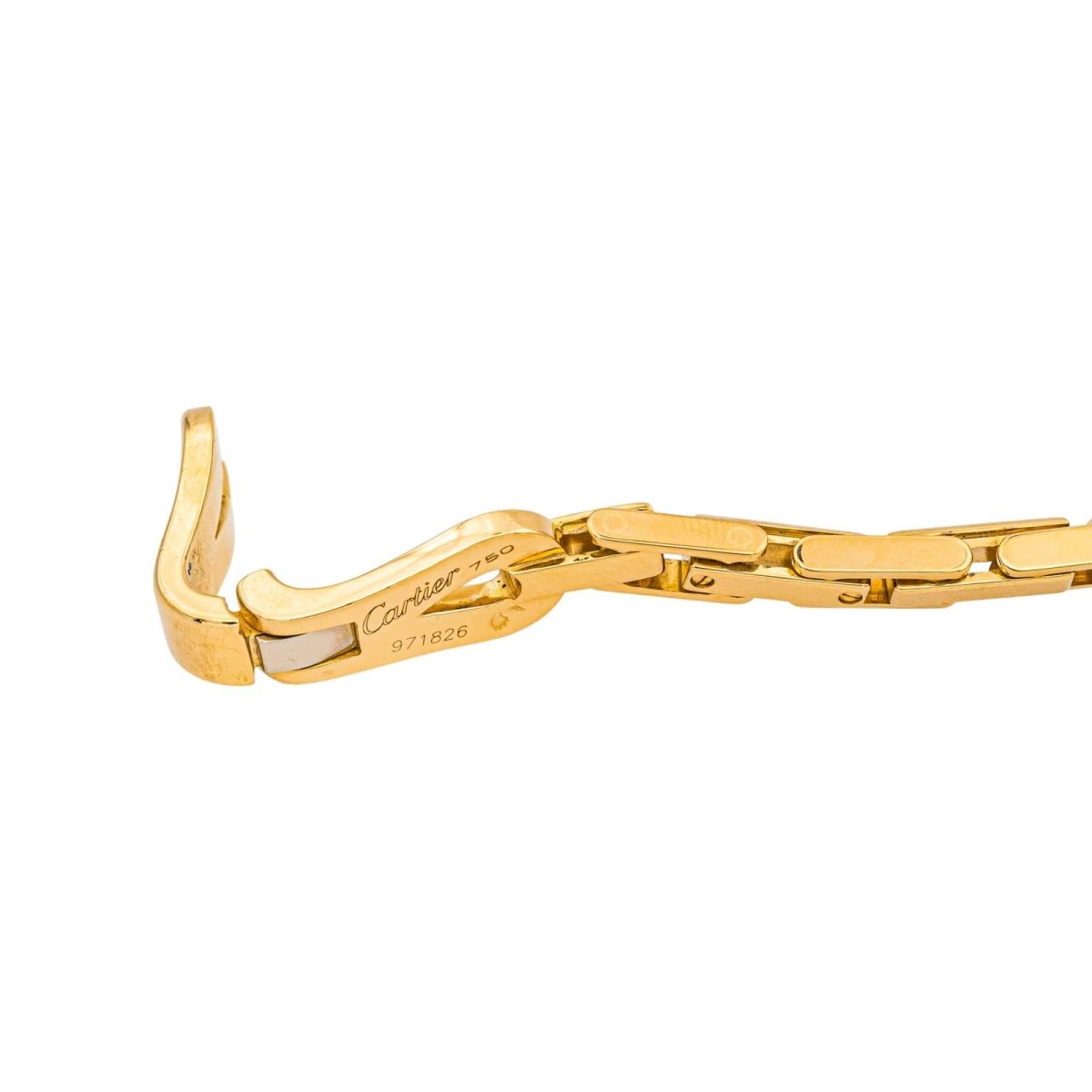 Bracelet Maille CARTIER "Agrafe" en or jaune - Castafiore