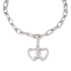 Bracelet Maille CARTIER Coeur en or blanc - Castafiore