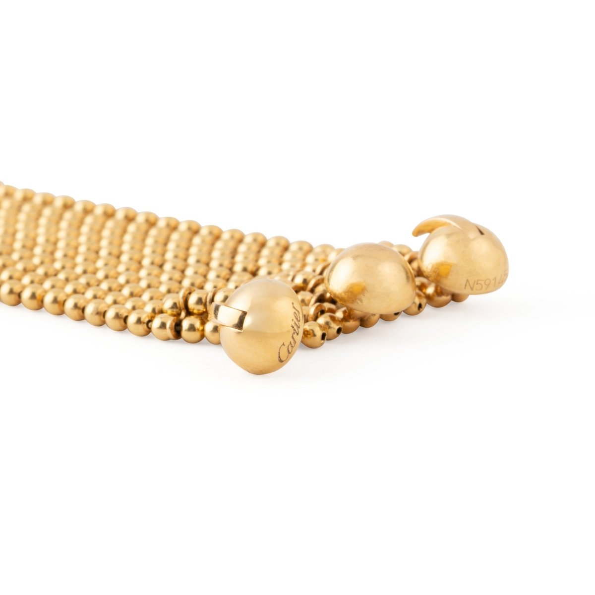 Bracelet Maille CARTIER "Draperie" en or jaune - Castafiore