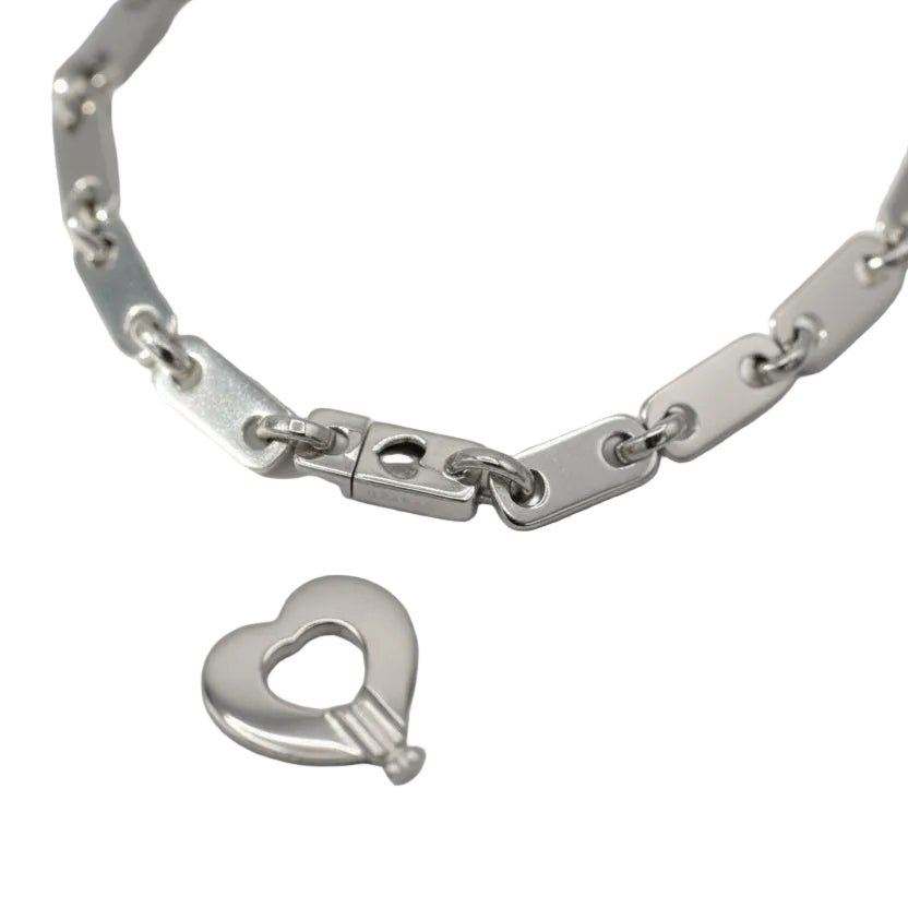 Bracelet Maille CARTIER "Fidelity" en or blanc - Castafiore