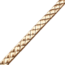Bracelet Maille CHANEL "Matelassé" en or jaune - Castafiore