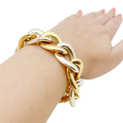 Bracelet Maille CHAUMET "gros maillons" en deux tons d'or - Castafiore