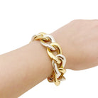 Bracelet Maille CHAUMET "gros maillons" en deux tons d'or - Castafiore