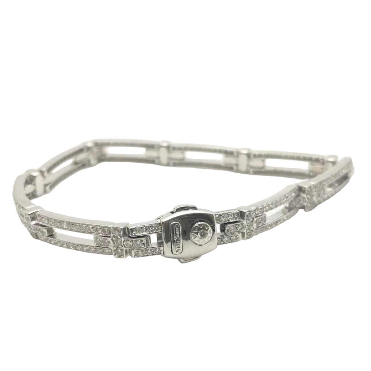 Bracelet Maille CHIMENTO en or blanc et diamants - Castafiore