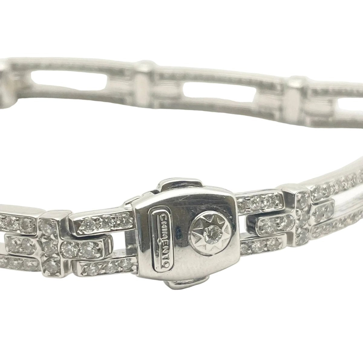 Bracelet Maille CHIMENTO en or blanc et diamants - Castafiore