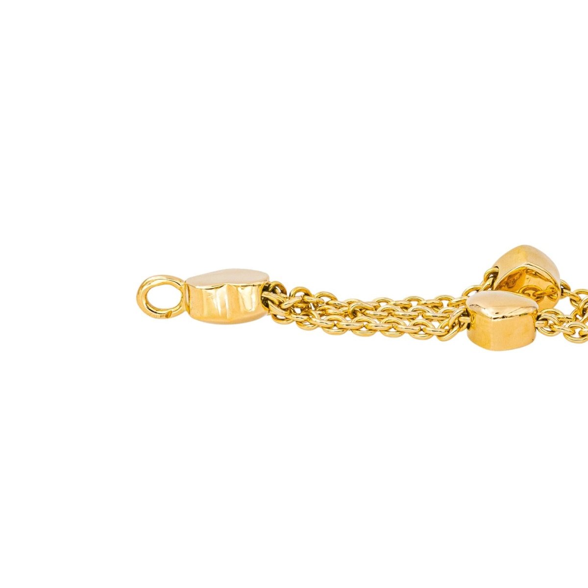Bracelet Maille CHOPARD "Love Happy Diamonds" en or jaune et diamants - Castafiore