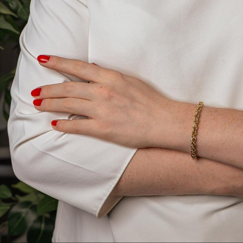 Bracelet Maille Corde Or jaune - Castafiore