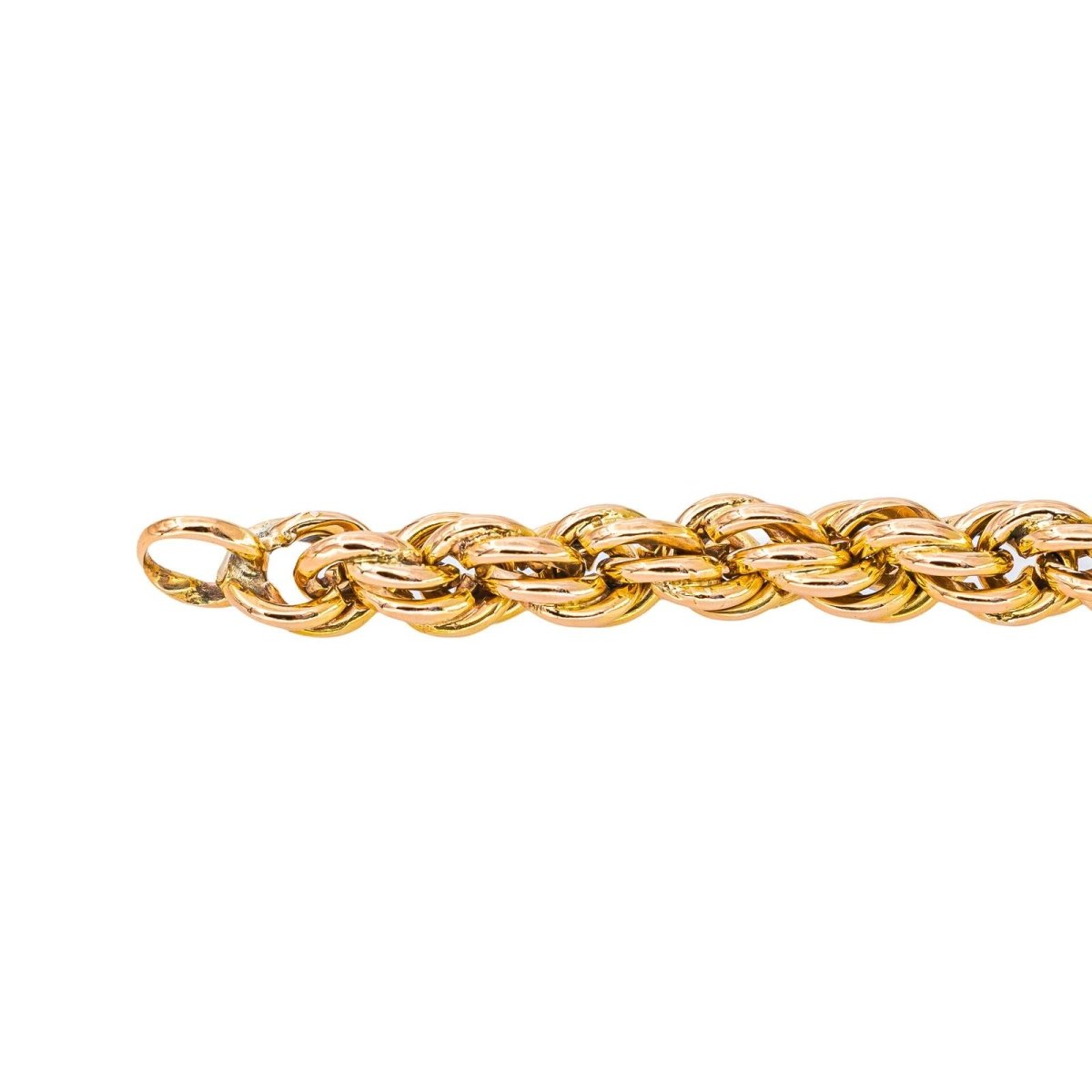 Bracelet Maille Corde Or rose - Castafiore