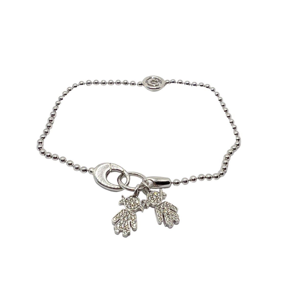 Bracelet Maille CRIVELLI en or blanc et diamants - Castafiore