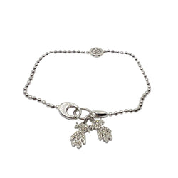 Bracelet Maille CRIVELLI en or blanc et diamants - Castafiore