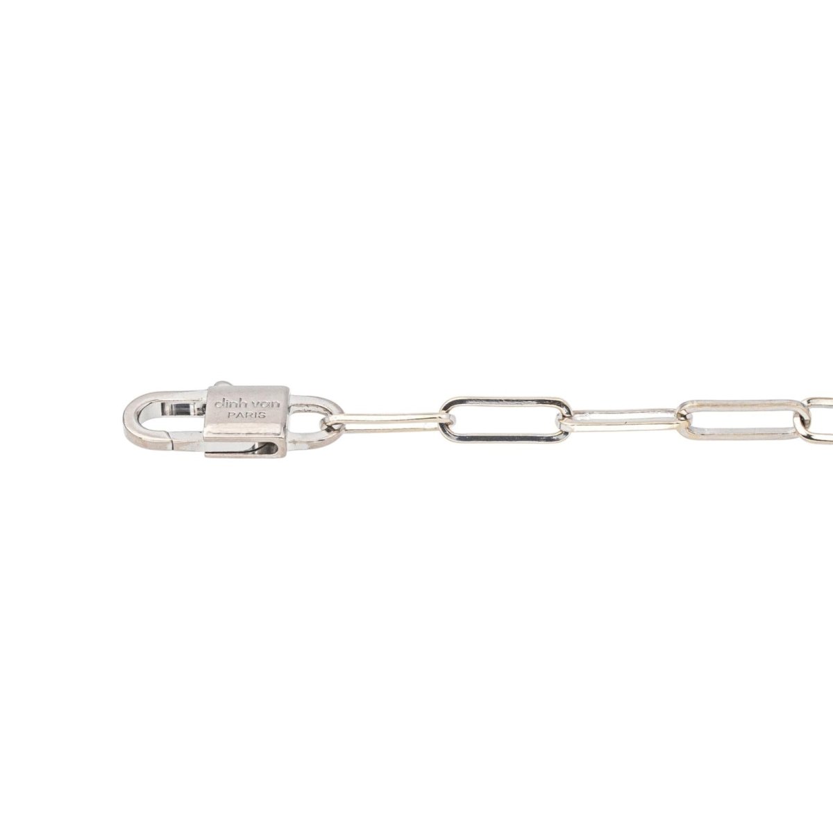 Bracelet Maille DINH VAN "Le Cube" en or blanc et diamant - Castafiore
