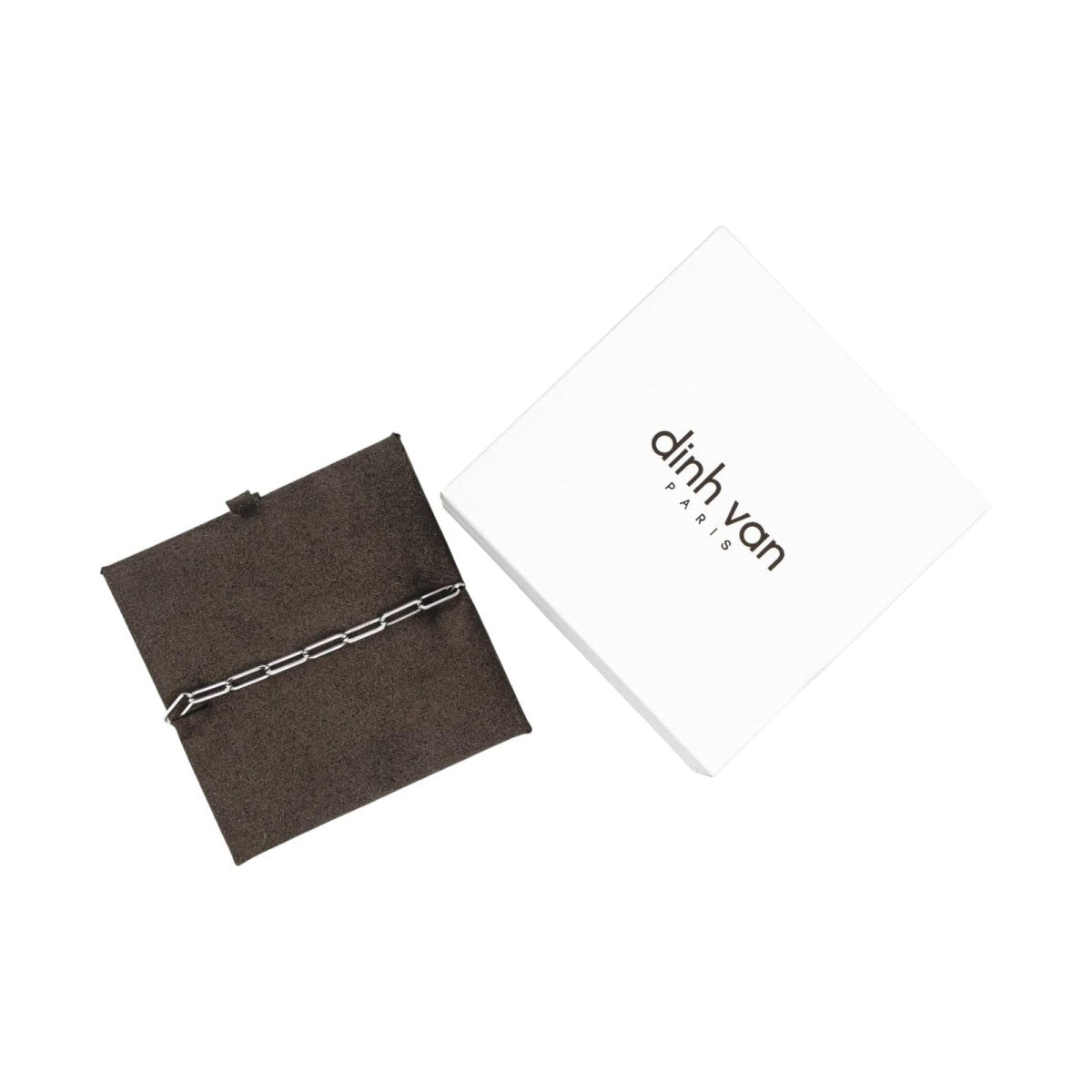 Bracelet Maille DINH VAN "Maillon" en or blanc - Castafiore