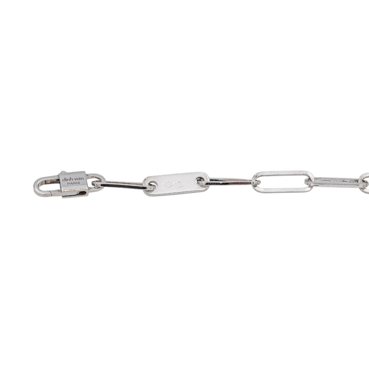 Bracelet Maille DINH VAN "Maillon" en or blanc - Castafiore